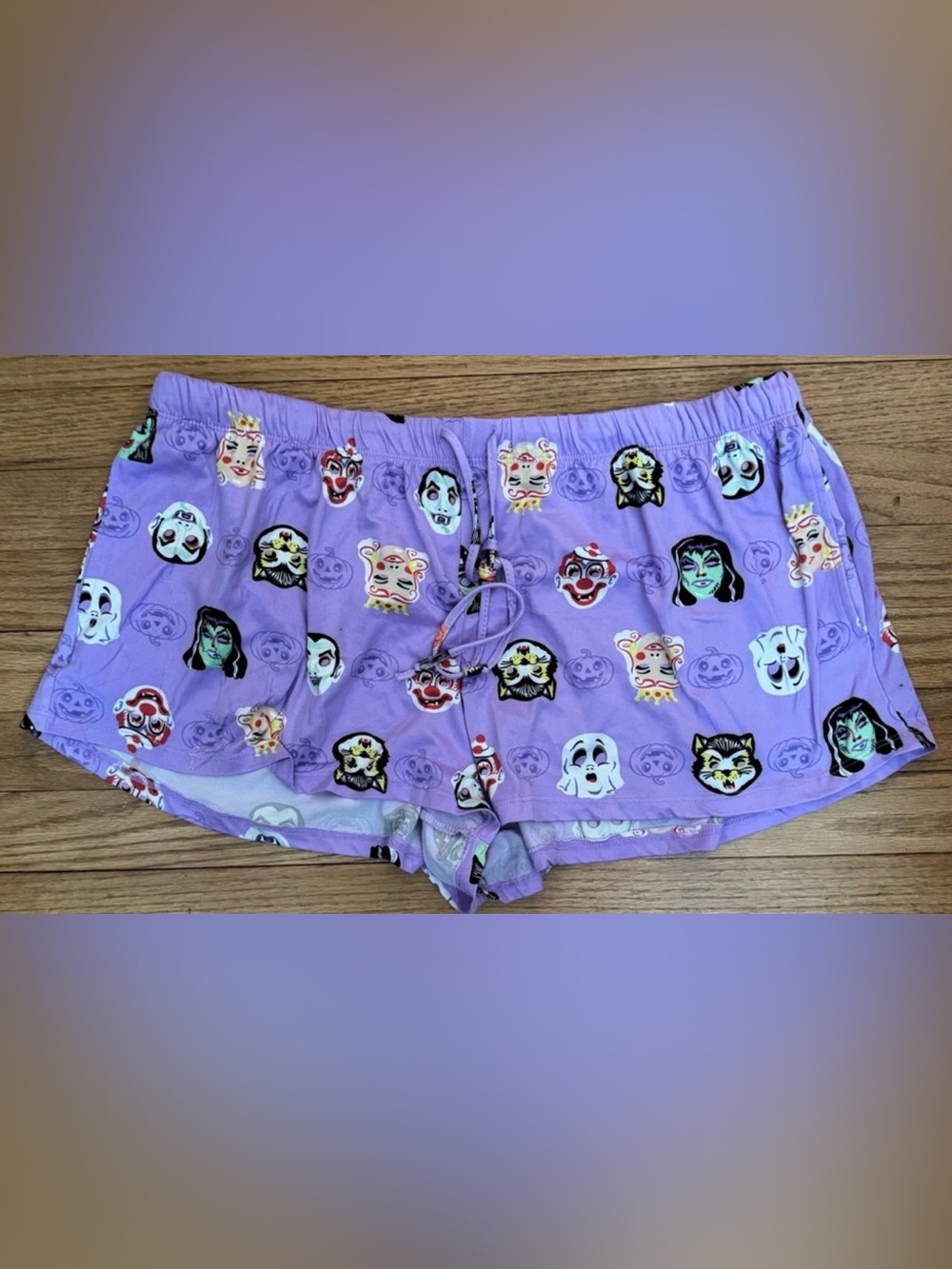Purple Women's Halloween Shorts